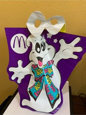 Vintage McDonalds Halloween (3) Boo Trick or Treat Bags 1990